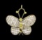 7.00 ctw Diamond Butterfly Pendant - 18KT Yellow Gold