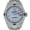 Rolex Ladies SS Diamond Lugs Blue MOP VS Diamond and Sapphire Datejust Wristwatc