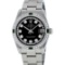 Rolex Stainless Steel Diamond and Emerald DateJust Midsize Watch