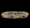 14KT Yellow Gold 2.82 ctw Ruby and Diamond Bracelet