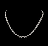 5.95 ctw Diamond Necklace - 18KT White Gold