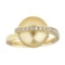 13.30 ctw Pearl and Diamond Ring - 18KT Yellow Gold