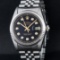 Rolex Stainless Steel Black Diamond DateJust Men's Watch