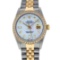 Rolex Two Tone Diamond & Baguette Quickset Sapphire 16233 Dateust Watch