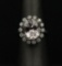 5.18 ctw Morganite and Diamond Ring - 14KT White Gold