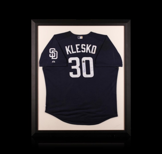 Ryan Klesko Framed Autographed Jersey