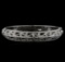 18KT White Gold 1.68 ctw Diamond Bangle Bracelet