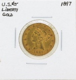 1897 $5 Liberty Head Half Eagle Gold Coin