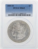 1885-O $1 Morgan Silver Dollar Coin PCGS MS63