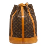 Louis Vuitton Monogram Canvas Leather Randonne Backpack Bag
