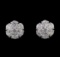 2.20 ctw Diamond Earrings - 14KT White Gold