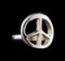 Classic Sterling Silver Peace Ring