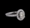 1.70 ctw Diamond Ring - 14KT White Gold