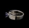 1.61 ctw Sapphire and Diamond Ring - 18KT White Gold