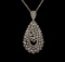 14KT White Gold 1.50 ctw Diamond Pendant With Chain