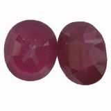 9.7 ctw Oval Mixed Ruby Parcel