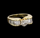 1.54 ctw Diamond Ring - 14KT Yellow Gold