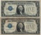 1928 $1 Silver Certificate Currency Lot of 2