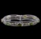 14KT White Gold 7.68 ctw Multicolor Sapphire and Diamond Bracelet