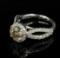 2.03 ctw Diamond Ring - 14KT White Gold