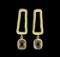 Dangle Post Earrings - Gold Plated