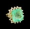 GIA Cert 14.44 ctw Emerald and Diamond Ring - 14KT Yellow Gold