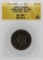 1837 Hard Times Not One Cent Token ANACS XF40 Details