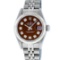 Rolex Stainless Steel Diamond Quickset DateJust Ladies Watch