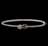 14KT White Gold 0.33 ctw Diamond Bangle Bracelet