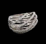 14KT White Gold 0.32 ctw Diamond Ring