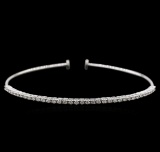 0.82 ctw Diamond Bracelet - 14KT White Gold