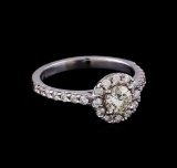 0.87 ctw Diamond Ring - 14KT White Gold