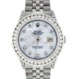 Rolex Stainless Steel 3.00 ctw Diamond DateJust Men's Watch