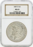 1884-O MS63 NGC Morgan Silver Dollar