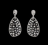 14KT White Gold 2.29 ctw Diamond Earrings