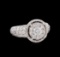 2.61 ctw Diamond Ring - 14KT White Gold