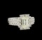 2.09 ctw Diamond Ring - 14KT White Gold