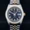 Rolex Two-Tone Black String Diamond VVS  Men's Watch