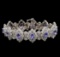 14KT White Gold 7.92 ctw Tanzanite and Diamond Bracelet