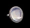 18KT White Gold 21.49 ctw Opal, Sapphire and Diamond Ring
