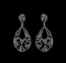 2.19 ctw Diamond Earrings - 14KT White Gold