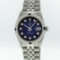 Rolex Stainless Steel Diamond and Sapphire DateJust Men's Watch
