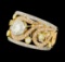 1.65 ctw Diamond Ring - 18KT Yellow, White, and Rose Gold