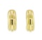Indent Design Hoop Earrings - Gold Plated