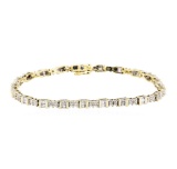 1.30 ctw Diamond Bracelet - 10KT Yellow Gold