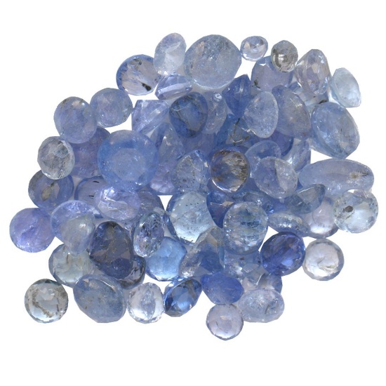 10.35 ctw Round Mixed Tanzanite Parcel