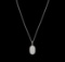 2.00 ctw Diamond Pendant With Chain - 14KT White Gold