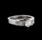 14KT White Gold 0.92 ctw Diamond Ring