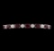 18.68 ctw Ruby and Diamond Bracelet - 14KT White Gold
