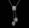1.20 ctw Diamond Necklace - 14KT White Gold